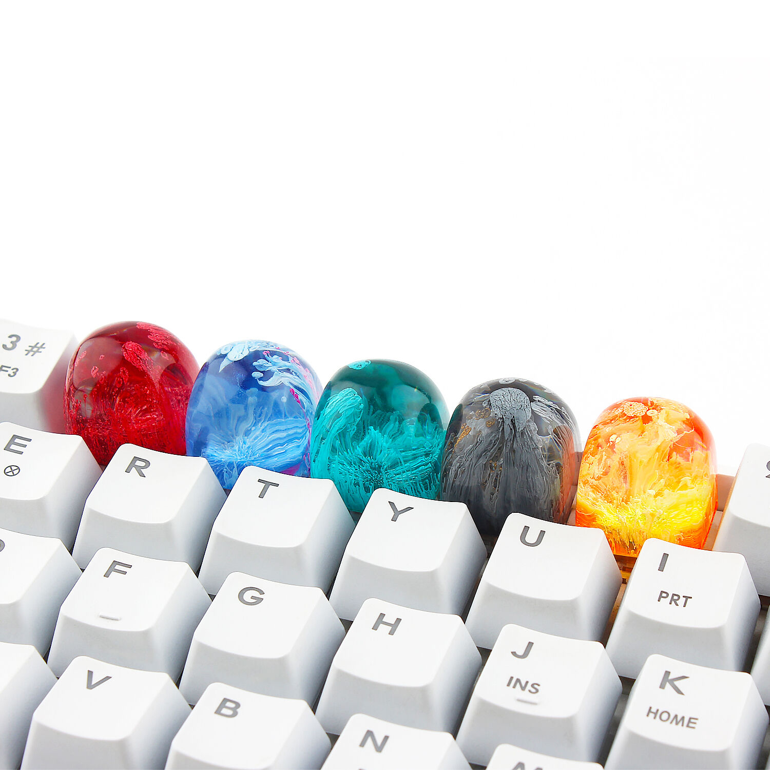Dropshipping DOM Zen Pond Resin Keycaps Artisan ESC Keycap for Cherry MX Switch Mechanical Gaming Keyboard